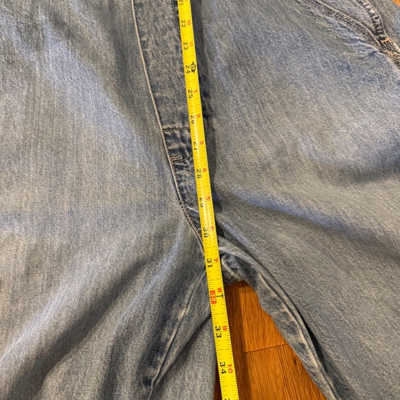 Gap Overalls Women Large Or Men Medium Y2K Denim Bibs Light Medium Wash Blue. - Picture 7 of 14